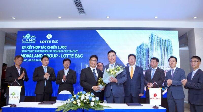 Lotte E&C trở thành Nhà thầu thi công chính cho 3 dự án căn hộ cao cấp do Novaland phát triển