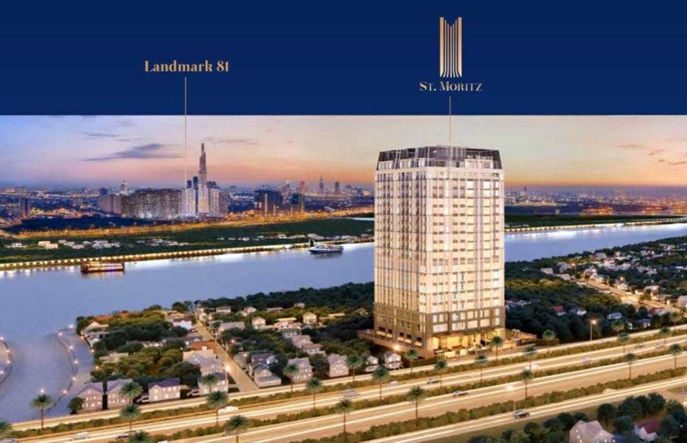 Phối cảnh dự án căn hộ cao cấp ST Moritz của Tập đoàn Đất Xanh mặt tiền đại lộ Phạm Văn Đồng
