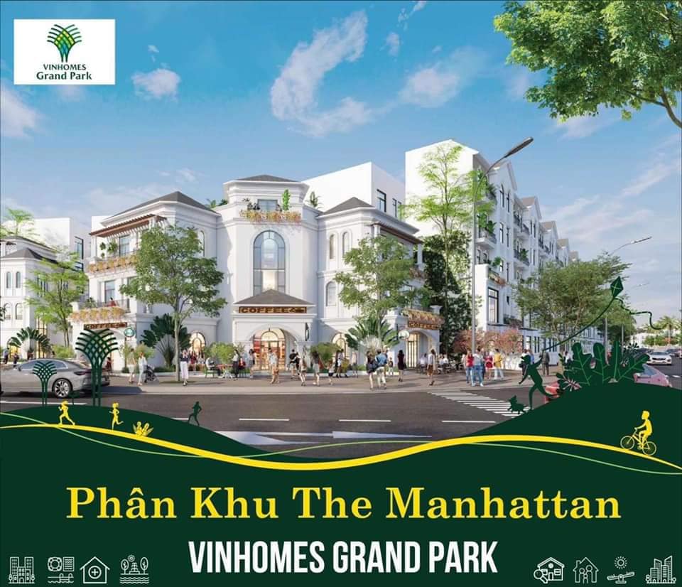 Phân khu nhà phố The Manhattan dự án Vinhomes Grand Park ra mắt lần đầu với 1.600 sản phẩm