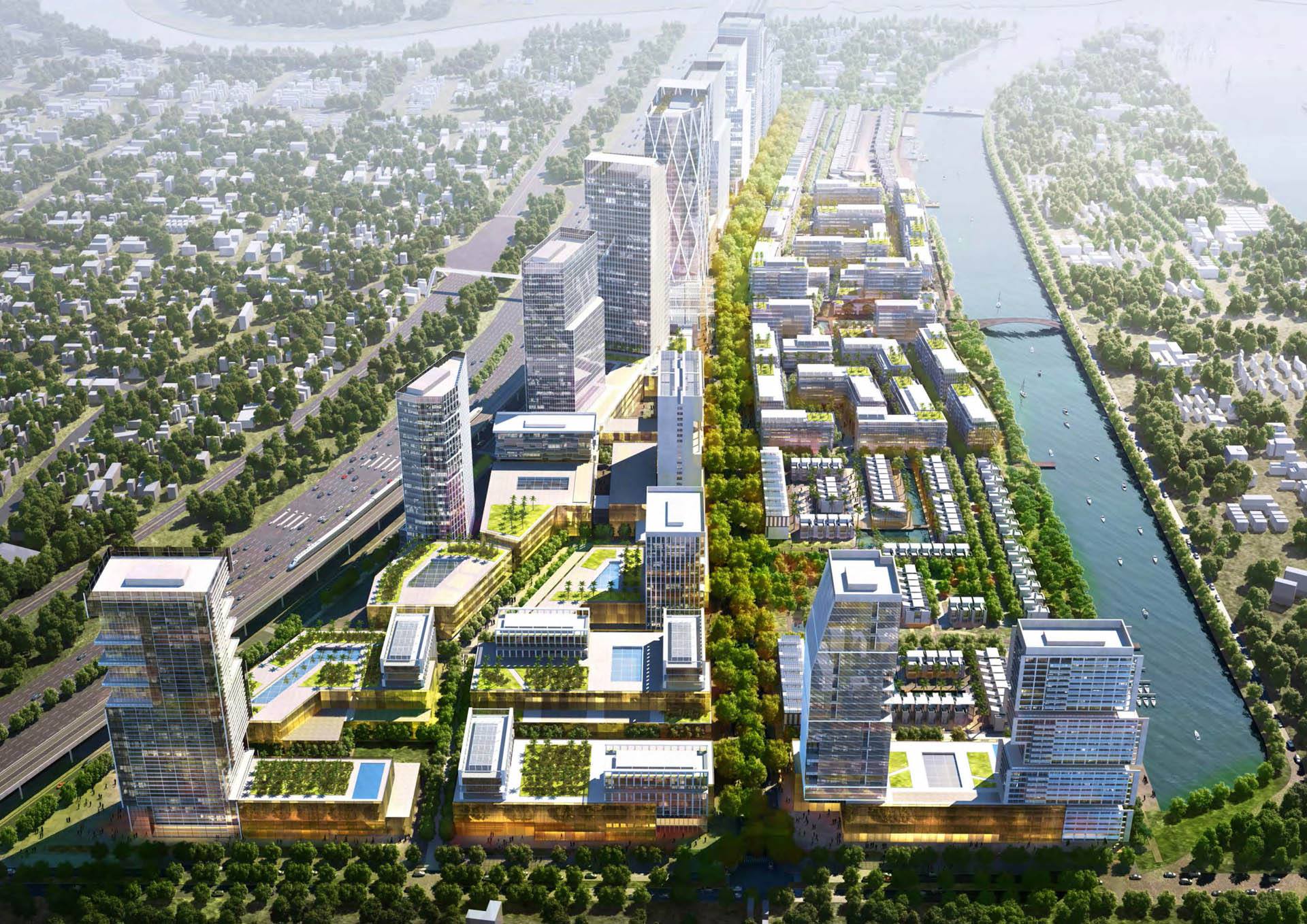 Phối cảnh River City khu đô thị tương lai ở Trường Thọ quận Thủ Đức