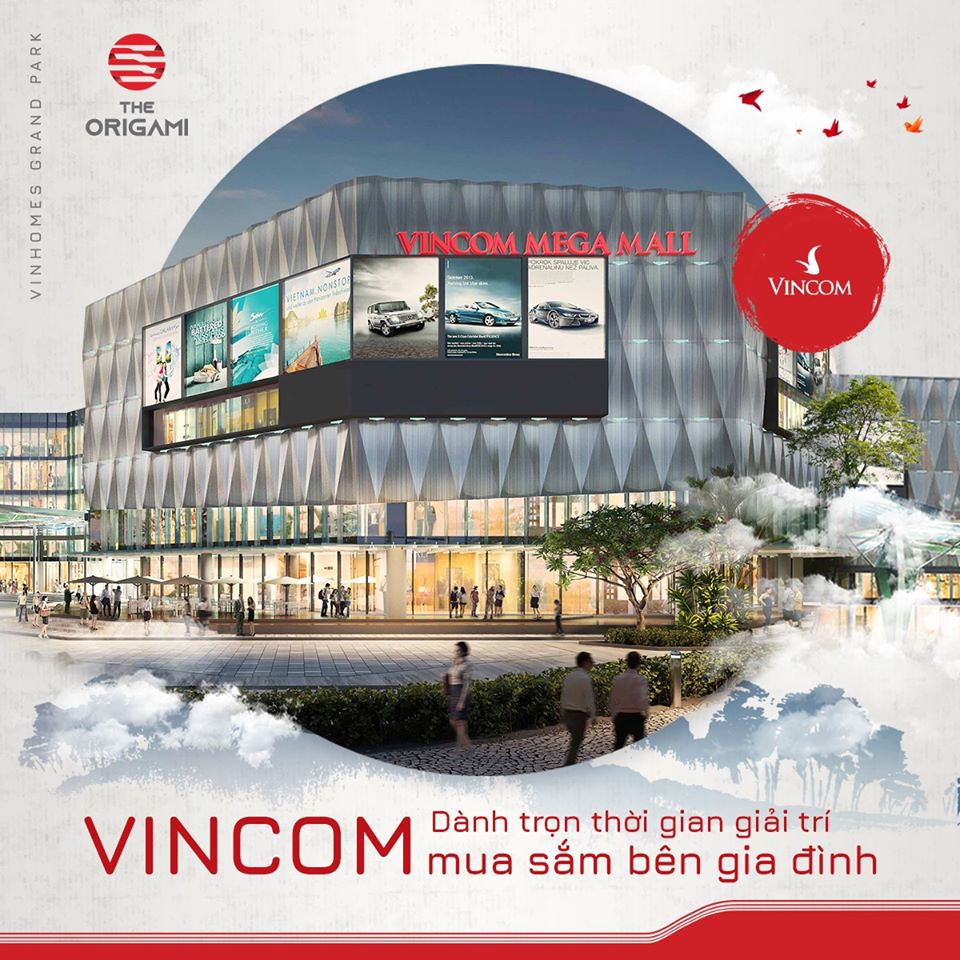 Trung tâm thương mại Vincom Mega Mall tại Vinhomes Grand Park quy mô lớn bậc nhất khu Đông.