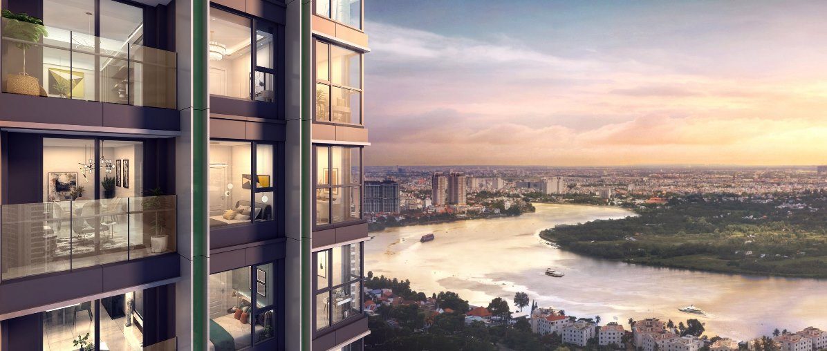 LUMIÈRE riverside sở hữu tầm nhìn bao trọn sông Sài Gòn và Thành phố.