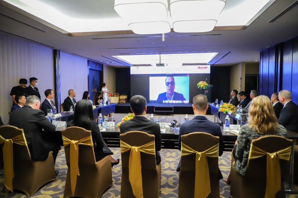 Ông Rajeev Menon - Chủ tịch tập đoàn Marriott International khu vực Châu Á Thái Bình Dương (không bao gồm Trung Quốc) phát biểu tại lễ ký kết hợp tác giữa Masterise Homes và Marriott International