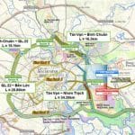 Bản đồ đồ tuyến Vành đai 3 TP HCM, dự kiến gói thầu đầu tiên Tân Vạn - Nhơn Trạch khởi công vào quý III/2021.