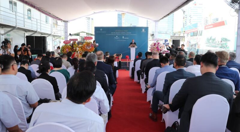 Buổi lễ khởi công Grand Marina Saigon dự án bất động sản hàng hàng hiệu của Marriott đầu tiên tại Việt Nam.