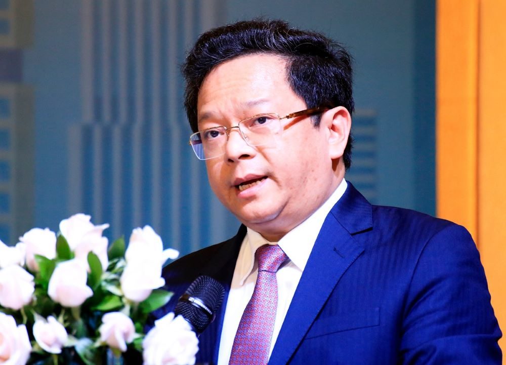 PGS.TS Nguyễn Đức Hiển, Phó ban Kinh tế Trung ương phát biểu tại hội thảo.