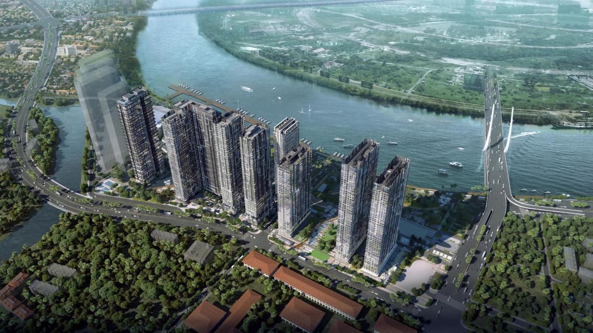 Phối cảnh dự án bất động sản hàng hiệu Grand Marina Saigon.