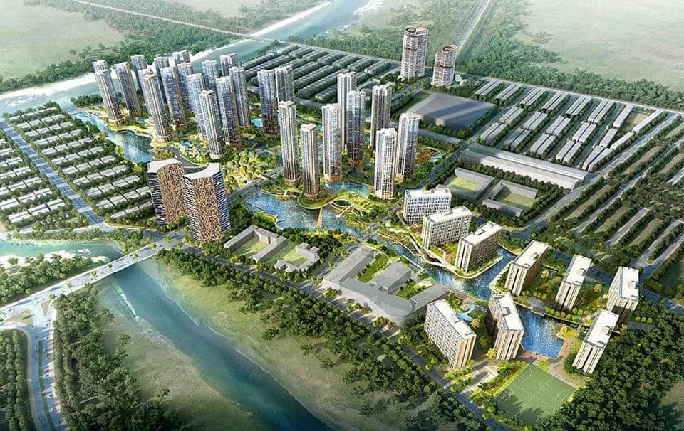 Phối cảnh cũ của dự án khu đô thị Sài Gòn Bình An quy mô 117 ha