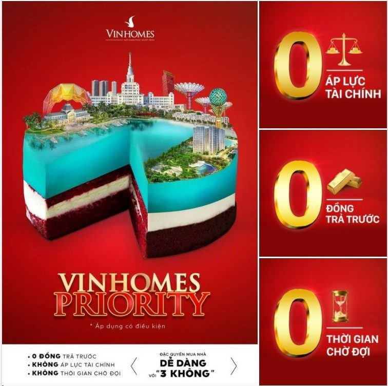 Vinhomes Priority đặc quyền mua nhà Vinhomes với ưu đãi 3 không chưa từng có trên thị trường