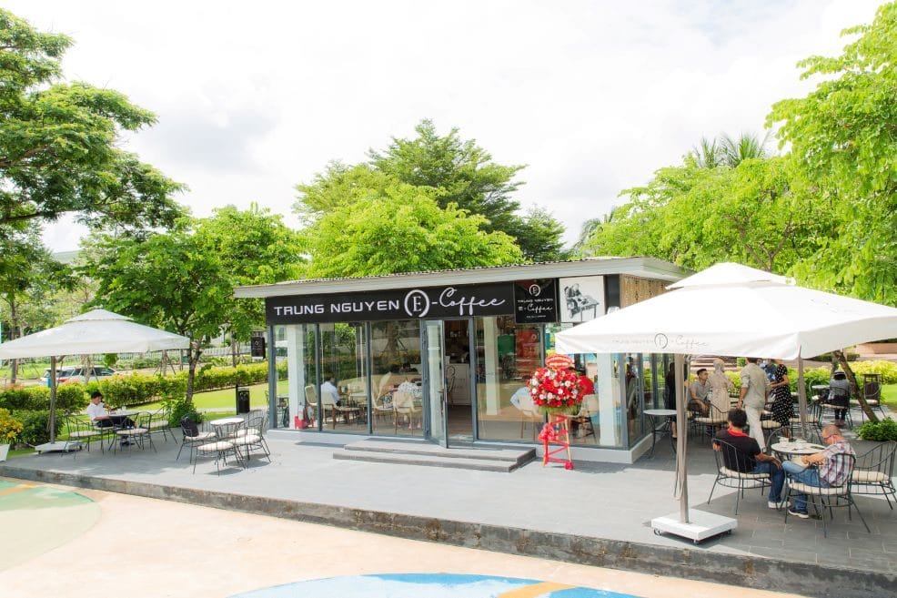 Trung Nguyên E-coffee tại SwanBay vừa chính thức khai trương tại khu vực Marina SwanBay