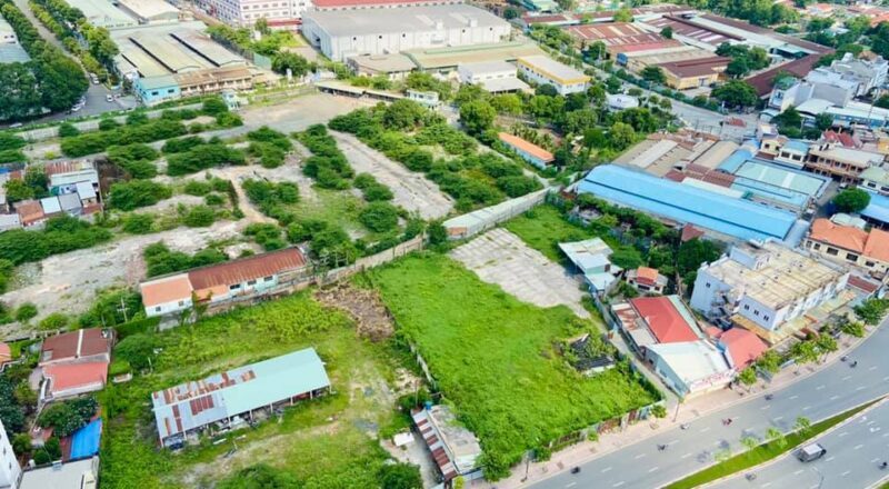 Hình thực tế quỹ đất dự kiến triển khai dự án của Hà Đô mặt tiền Phạm Văn Đồng giao với Kha Vạn Cân ở Thủ Đức.