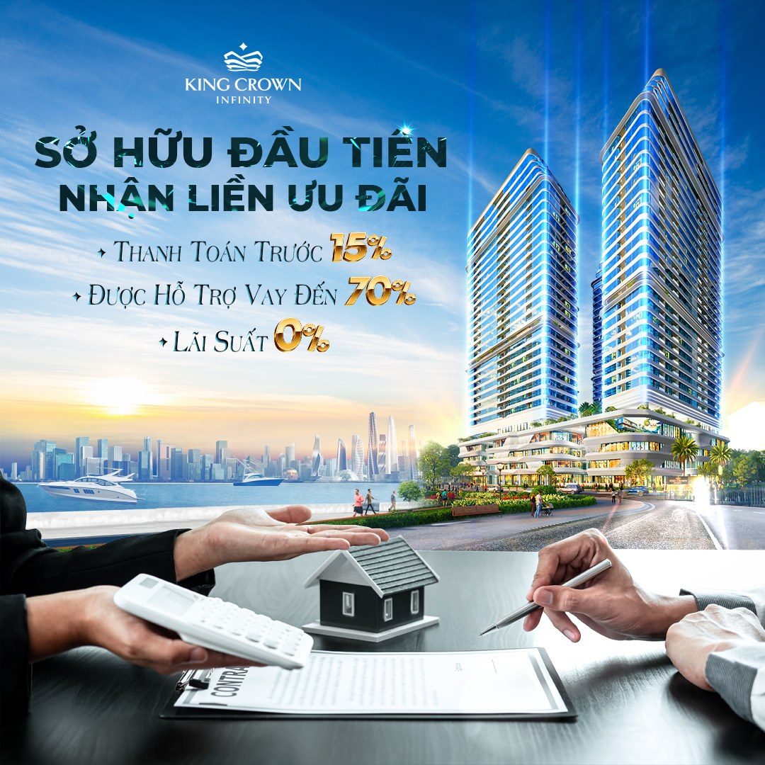 Sở hữu căn hộ cao cấp King Crown Infinity ở 218 Võ Văn Ngân, Bình Thọ, Thành phố Thủ Đức với chính sách thanh toán hấp dẫ.