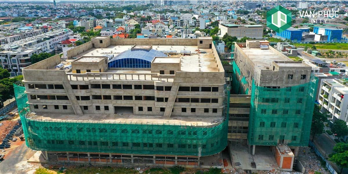 Bệnh viện Vạn Phúc Sài Gòn quy mô 350 giường bệnh dự kiến sẽ bắt đầu đưa vào vận hành đầu năm 2022.