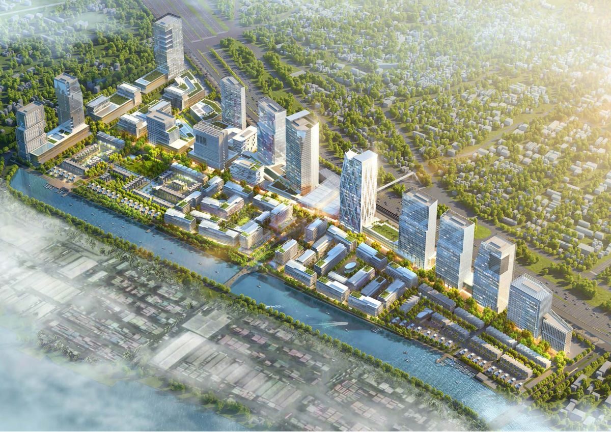 Phối cảnh dự án River City ở Trường Thọ, Thủ Đức nay có tên gọi mới Saigon Quays.