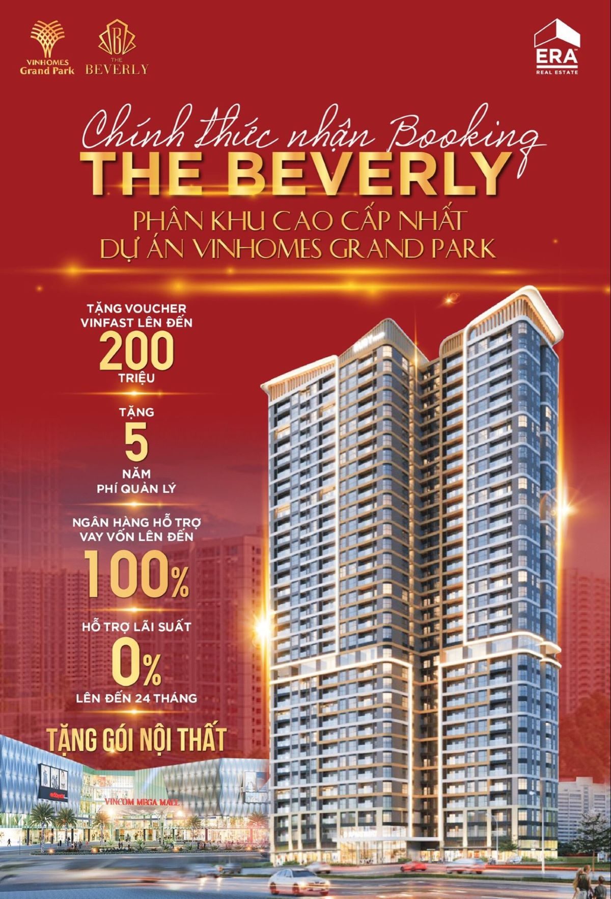 Chính thức giữ chỗ căn hộ cao cấp The Beverly trung tâm Đại đô thị Vinhomes Grand Park sắp ra mắt.