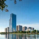 Tòa tháp văn phòng TechnoPark Tower thuộc đại đô thị Vinhomes Ocean Park.