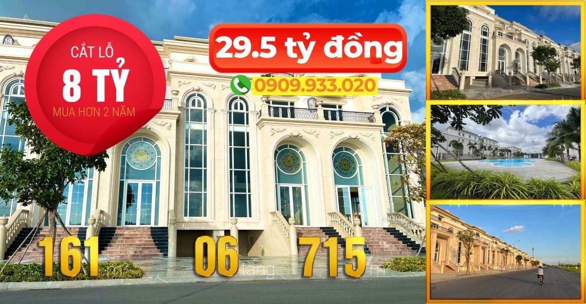 Căn biệt thự Sunlake Villas vị trí gần sông tại khu đô thị Vạn Phúc City đang có giá chào bán lỗ tới 8 tỷ