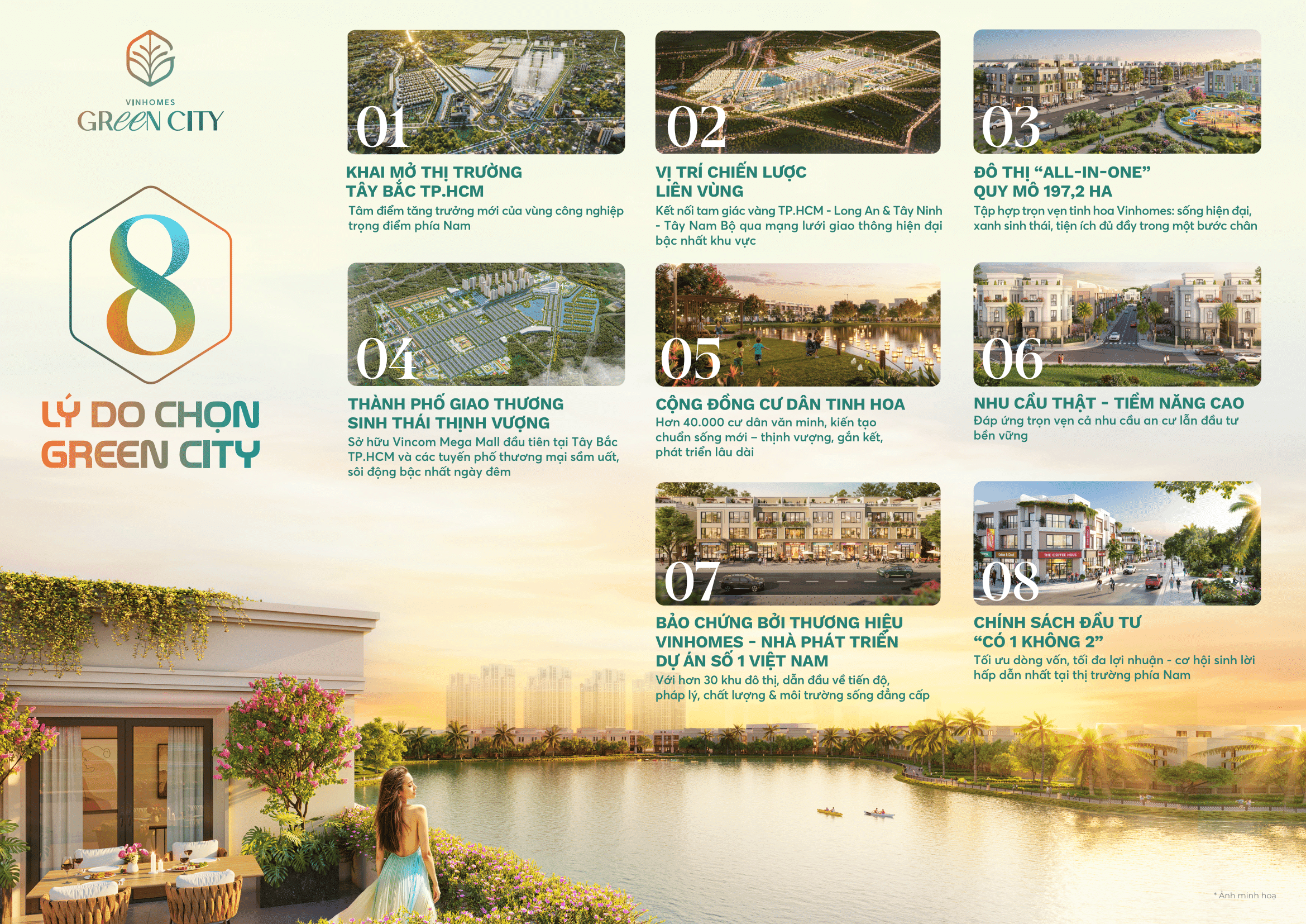 Lý do tại sao chọn mua nhà phố, biệt thự dự án Vinhomes Green City ở Long An?