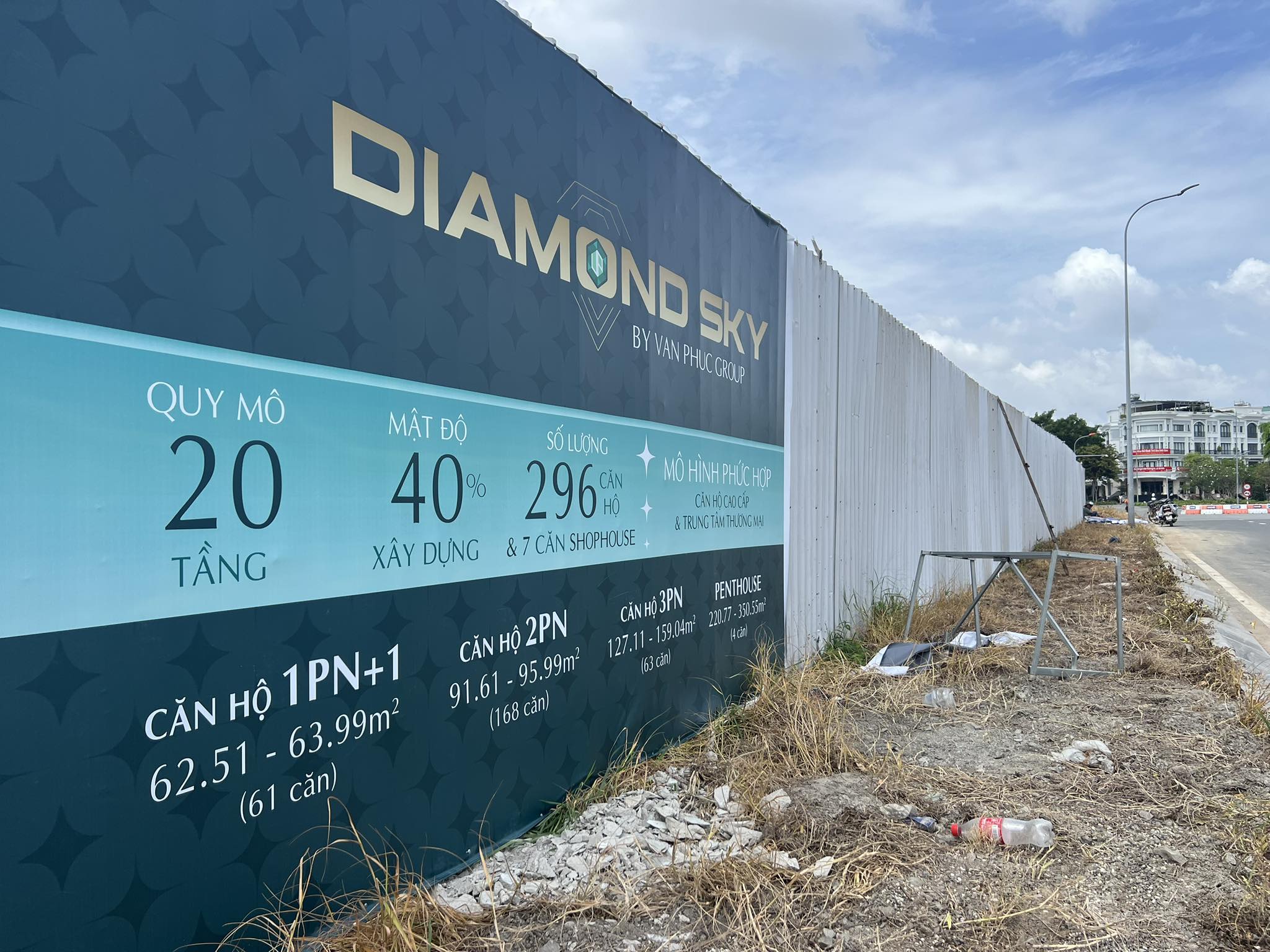 Chuẩn bị khai căn hộ cao cấp và trung tâm thương mại Diamond Sky tại khu đô thị Vạn Phúc City